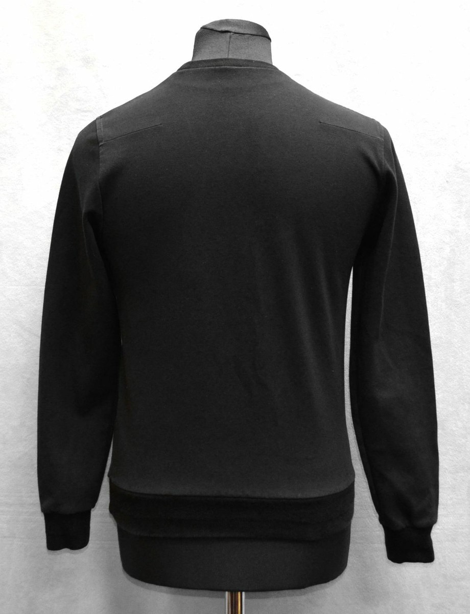 C0 CHRISTIAN DIOR Black Floral Embroidery Stretchy Sweatshirt