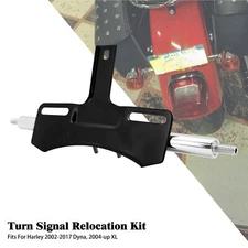 License Plate Turn Signal Relocation Kit For Harley Dyna 02-17 Sportster 04-2022