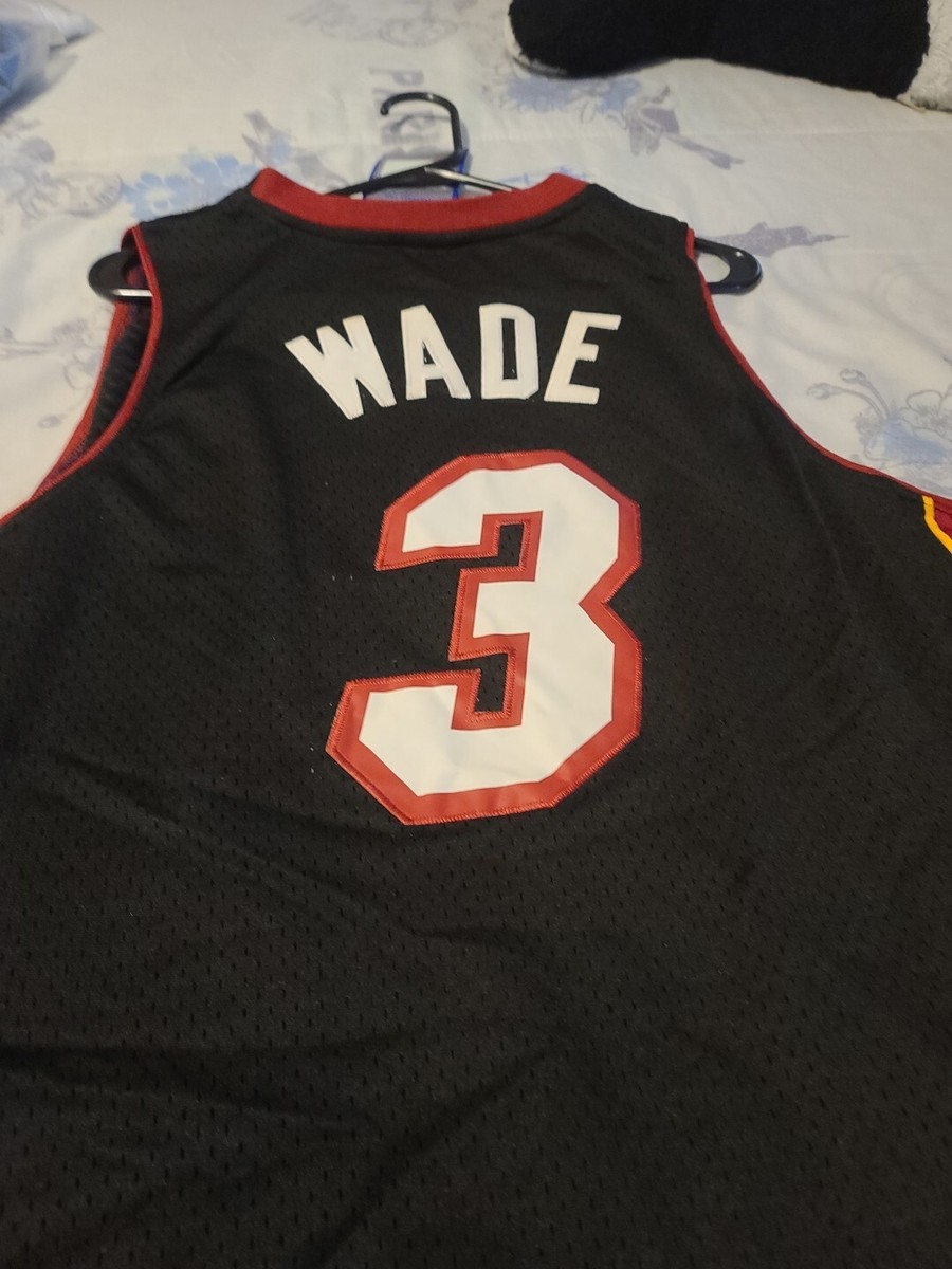 Camiseta de Basquete Miami Heat masculina #3 Dwyane Wade preto nba