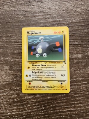 Pokémon TCG Magnemite Base Set 2 79/130 Regular Unlimited Common