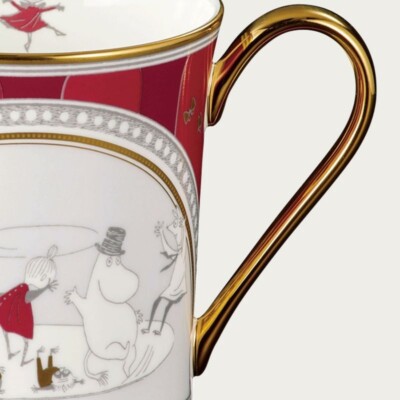 Moomin & Noritake Mug Moominvalley Comet Series Red 395ml TG93656