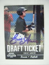 ERIC ARCE signed RC 2011 Playoff Contenders Draft Ticket baseball card AUTO #DT9