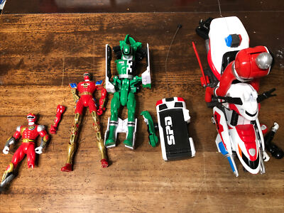 Power Rangers Bandai 2003 Dino Thunder, SPD Ninja Storm Damaged Lot V