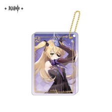 miHoYo Genshin Impact Fischl Keychain Thicken Acrylic Keyring Official Goods