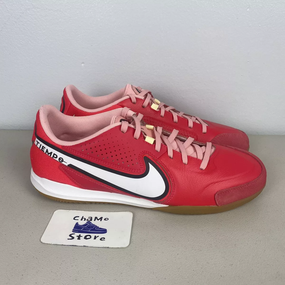 Nike Legend 9 Academy Turf Siren Red Indoor Soccer Shoes DA1190