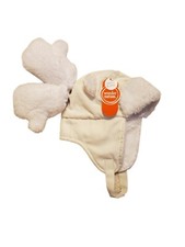 Wonder Nation White Fleece Lined Trapper Hat Mittens New with Tags 6-18 Months