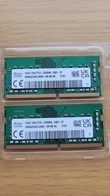 Skhynix メモリー32GB (16Gb x 2) DDR4 3200mhz SK hynix 32GB (2x16GB) Laptop RAM DDR4 3200MHz 1Rx8 PC4