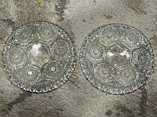 Set of Two (2) Action Industries International Diamond Crystal Ashtray Coasters - Picture 2 of 4