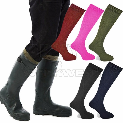 Ladies Wellington Boot Socks Long 