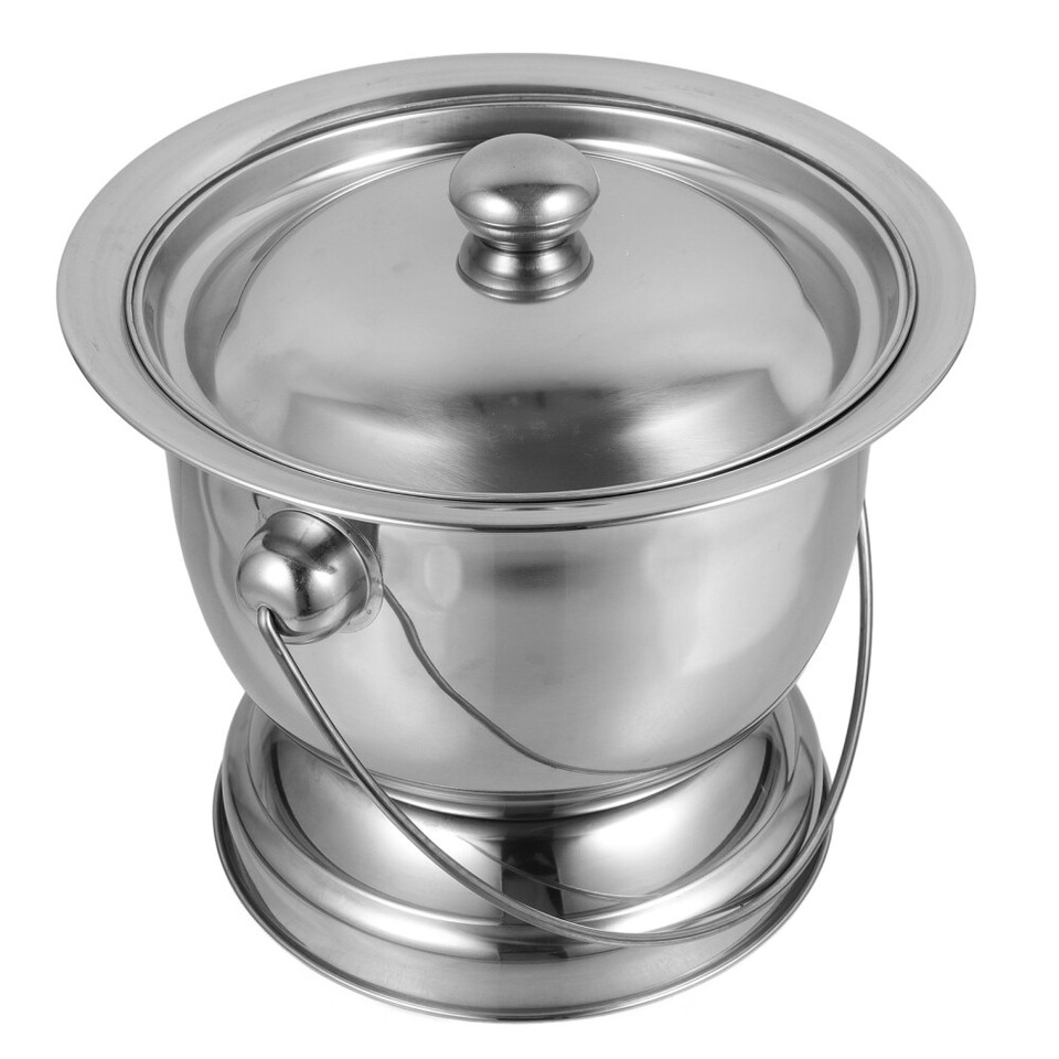 Pee Pot Bucket Stainless Steel Urine Spacesaving Urinal Leakproof eBay