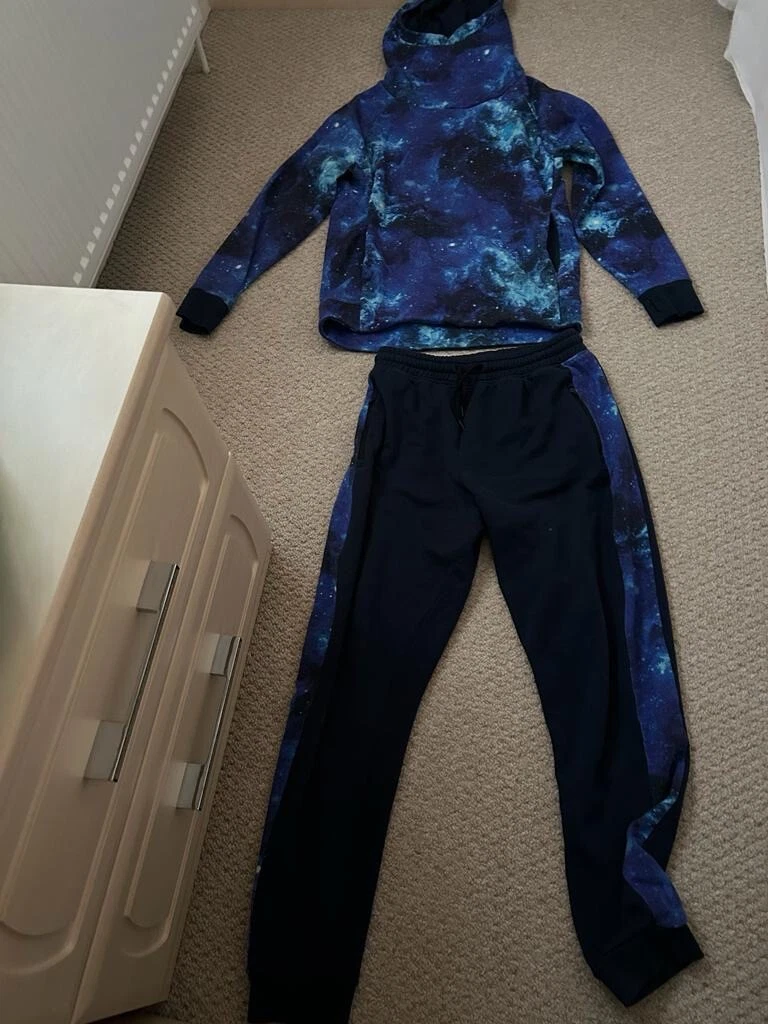 Next Blue Galaxy Print Tracksuit Set Age 15 Years Excellent Condition | eBay