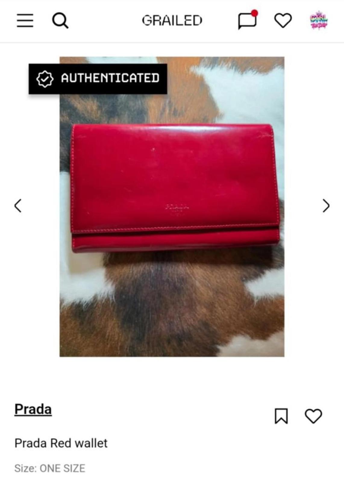Red Prada Wallet - image 1