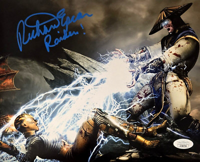 Richard Epcar Signed Photo Raiden Mortal Kombat Autograph Gaming 8x10 JSA COA 39