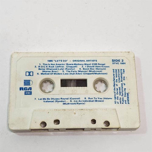 1985 Let's Go Various Artists Cassette Tape EMI STVC1001 Compilation - Picture 7 of 9