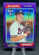 2023 Heritage High Number Base Chrome Hot Box Purple #526 JARED SHUSTER