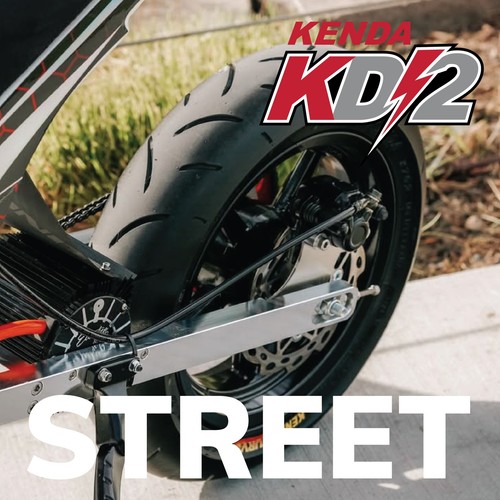 Neumático delantero para motocicleta y scooter Kenda KD2 Kwick 100/90-12 (100/90-12) con llavero - Imagen 7 de 9
