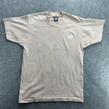 Vintage Ale-8-One Shirt Mens Large Tan Soda Advertising Screen Stars USA 90s