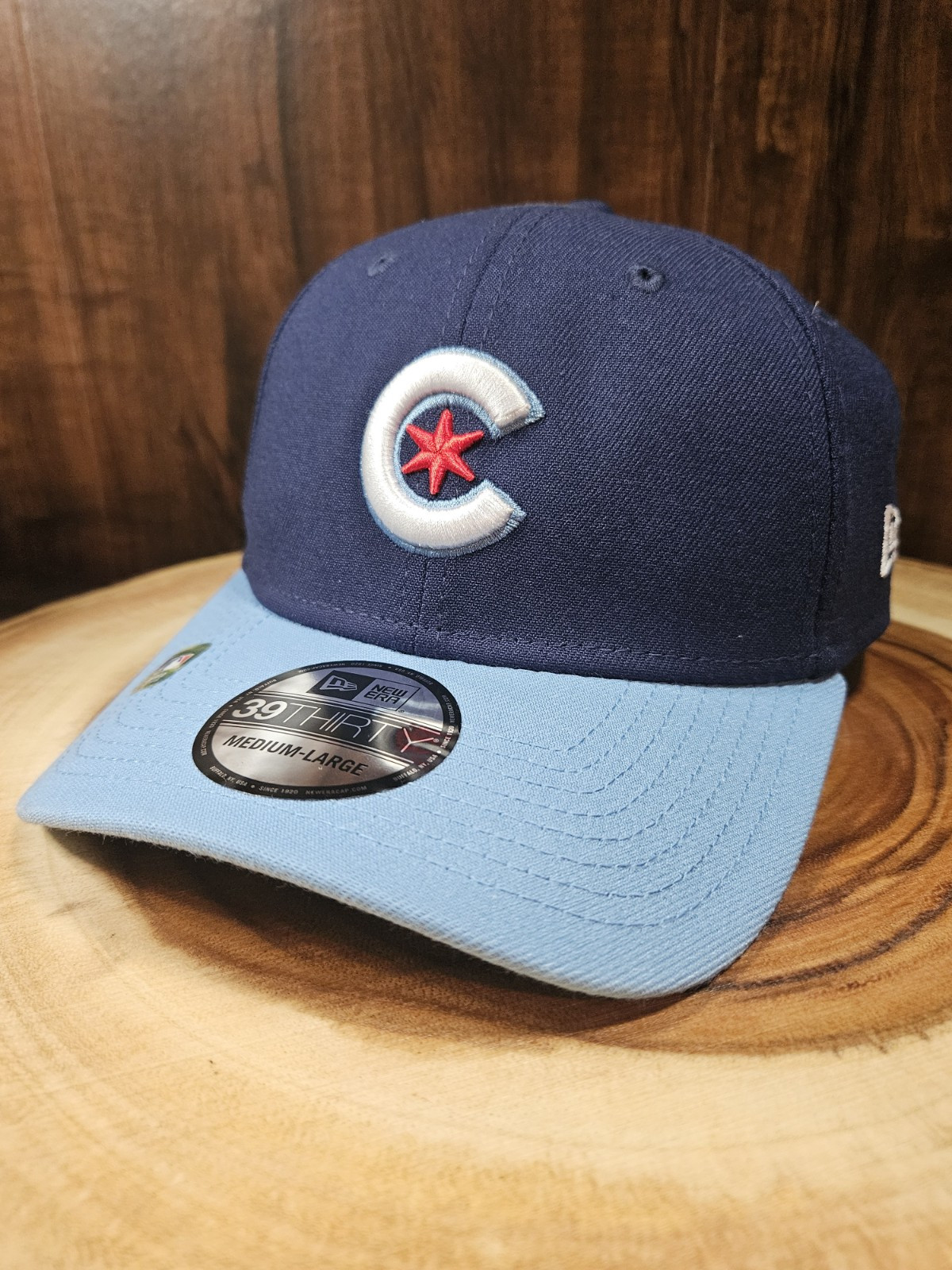 Chicago Cubs City Connect New Era 39Thirty Stretchfit Hat Cap Size M/L MLB