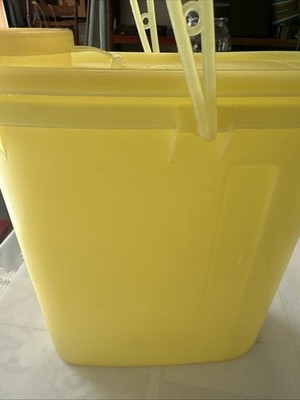 Vintage Rare Yellow Tupperware Lidded Container