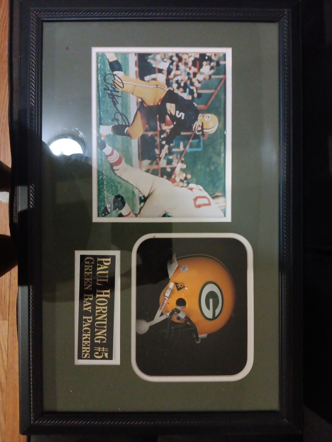 Paul Hornung Autographed Signed Green Bay Packers 8 x 10 Color Action Photo w COA 