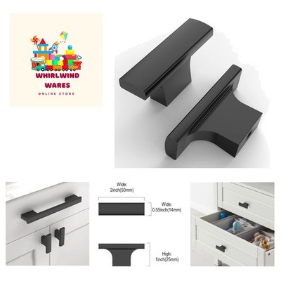 20 Pack Matte Black Kitchen Cabinet Knobs Drawer Cabinet Hardware Zinc Knobs ...