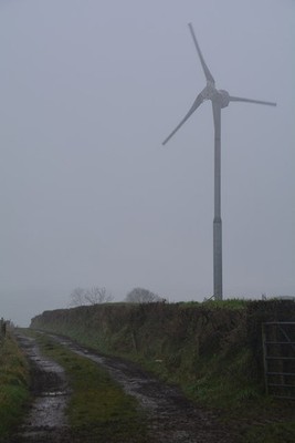 Foto 6x4 Mid Devon: Farm Track Madford A Track Richtung von der Straße Pas c2017