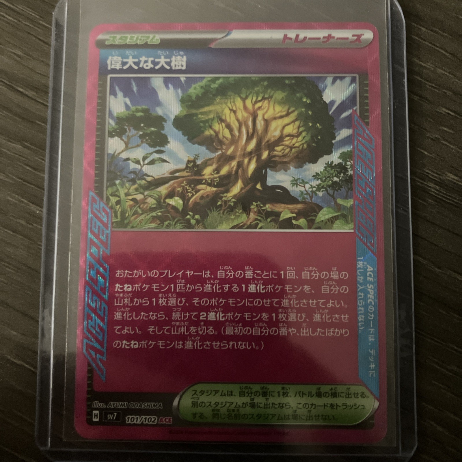 Pokémon TCG Venerable Tree 101/102 Sv7: Stellar Miracle ACE Holo (Japanese) NM
