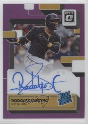 2022 Panini Donruss Optic Purple Prizm /100 Rodolfo Castro #RRS-CA Auto RC 0tw4