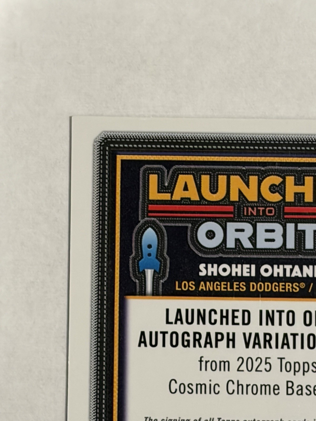 2025 Topps Chrome Cosmic SHOHEI OHTANI Launched Into Orbit Auto /10 Black SSP view 10
