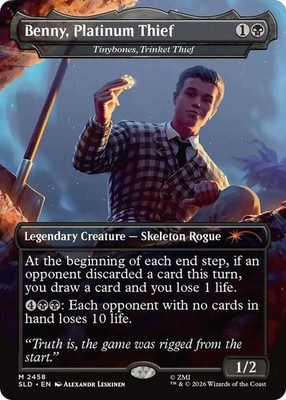 NM MTG FOIL BENNY PLATINUM THIEF TINYBONES TRINKET THIEF SECRET LAIR FALLOUT