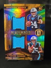 2024 Panini Gold Standard  Jonathon Brooks, Ja'Tavion Sanders RC Dual Patch /299