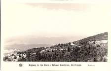 RPPC Postcard Highway to the Stars Palomar Mountains CA Frasher Foto  1950s