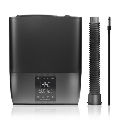 AC Infinity CLOUDFORGE T5, Warm Mist Plant Humidifier 9L with VPD 9 L, Black 