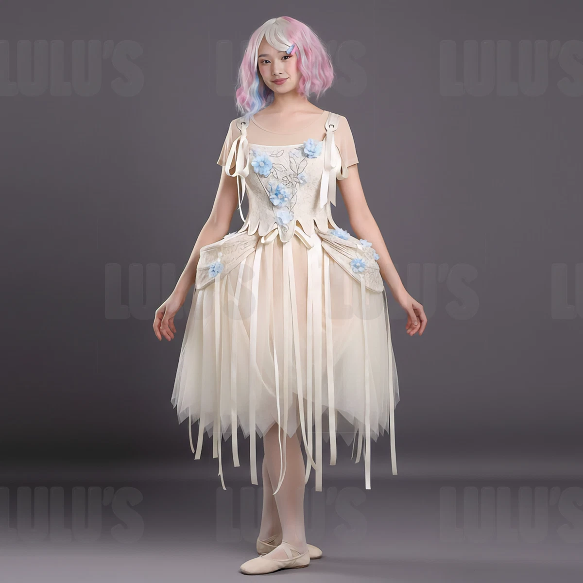 open lace back dress Girls Halloween Costumes