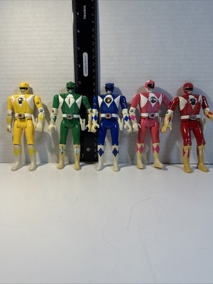 Vintage 1993 Flip Heads Mighty Morphing Power Rangers Lot Of 5