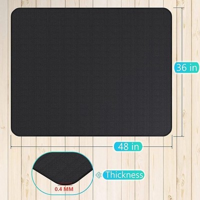 Thickened 48x36 inches Under Grill Mat for Outdoor Grill,Double-Sided Firepro...