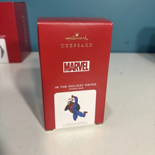 2021 Hallmark Keepsake Marvel In The Holiday Swing Spider-Man Christmas Ornament