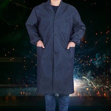 Mens Laboratory Coat Mechanics Workwear for Maintenance Cosplay Workshop