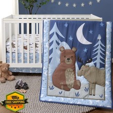 Peanutshell 3 Pc Baby Crib Bedding Set Boys Under Stars
