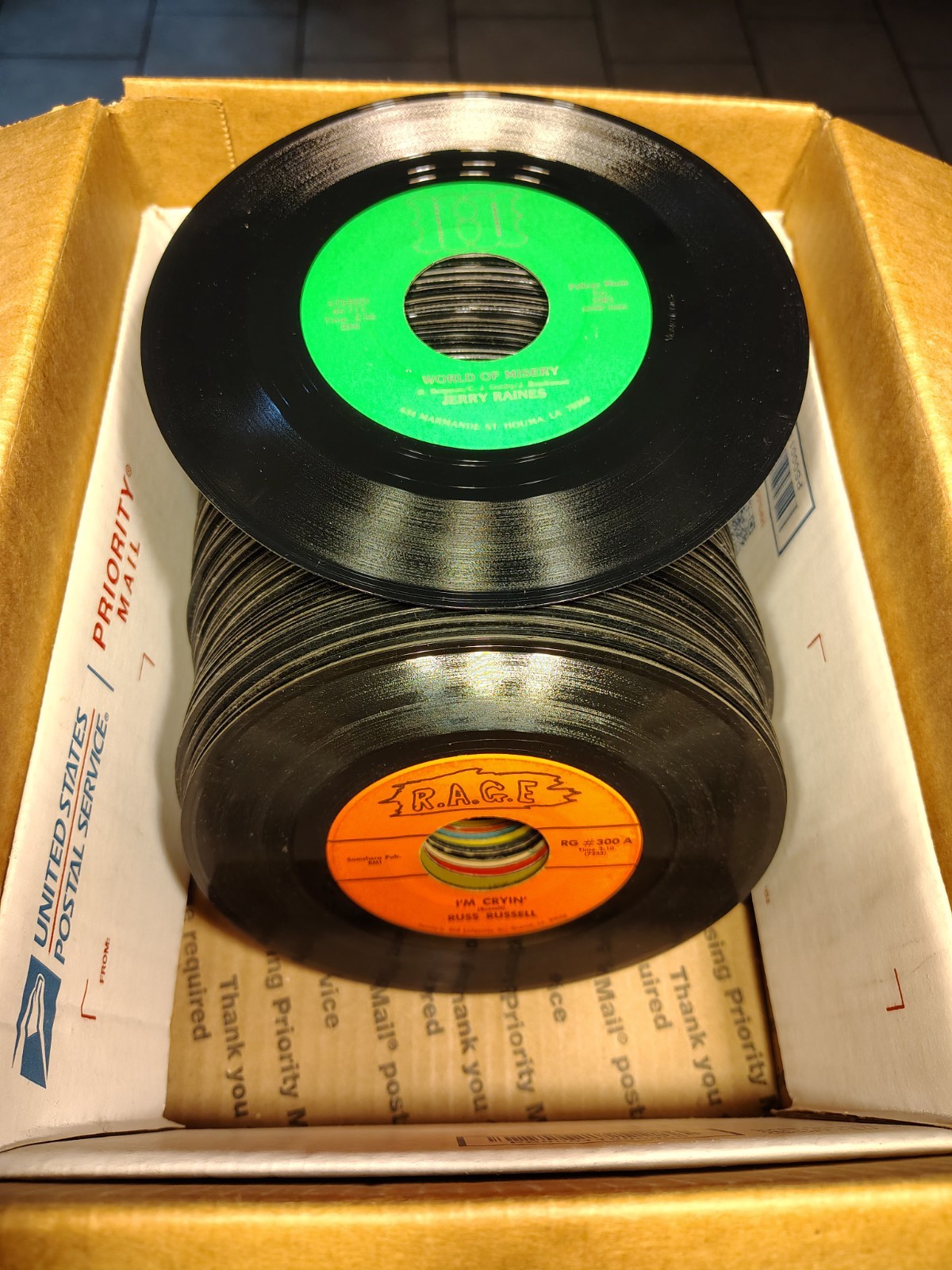 Huge Lot Of 100 45RPM Records / Rare / Vintage Vinyl