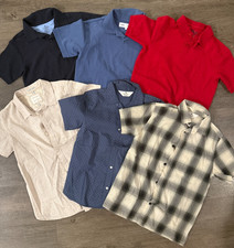 Youth Boys Mixed Lot of 6 Short Sleeve Polo/Button-Up Tops - Bundle - Size 10-12