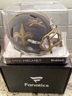 Tyler Shough Saints Autographed Fanatics Riddell Slate Speed Mini Helmet