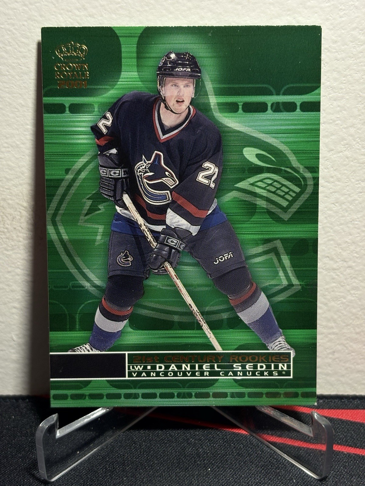 2000-01 Pacific CROWN ROYALE Hockey DANIEL SEDIN #24 21ST CENTURY ROOKIE