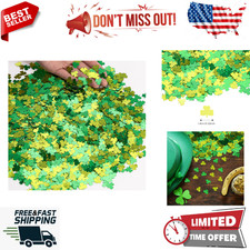 3000pcs St. Patrick's Day Shamrock Confetti Decorations 100g - Metallic Foil