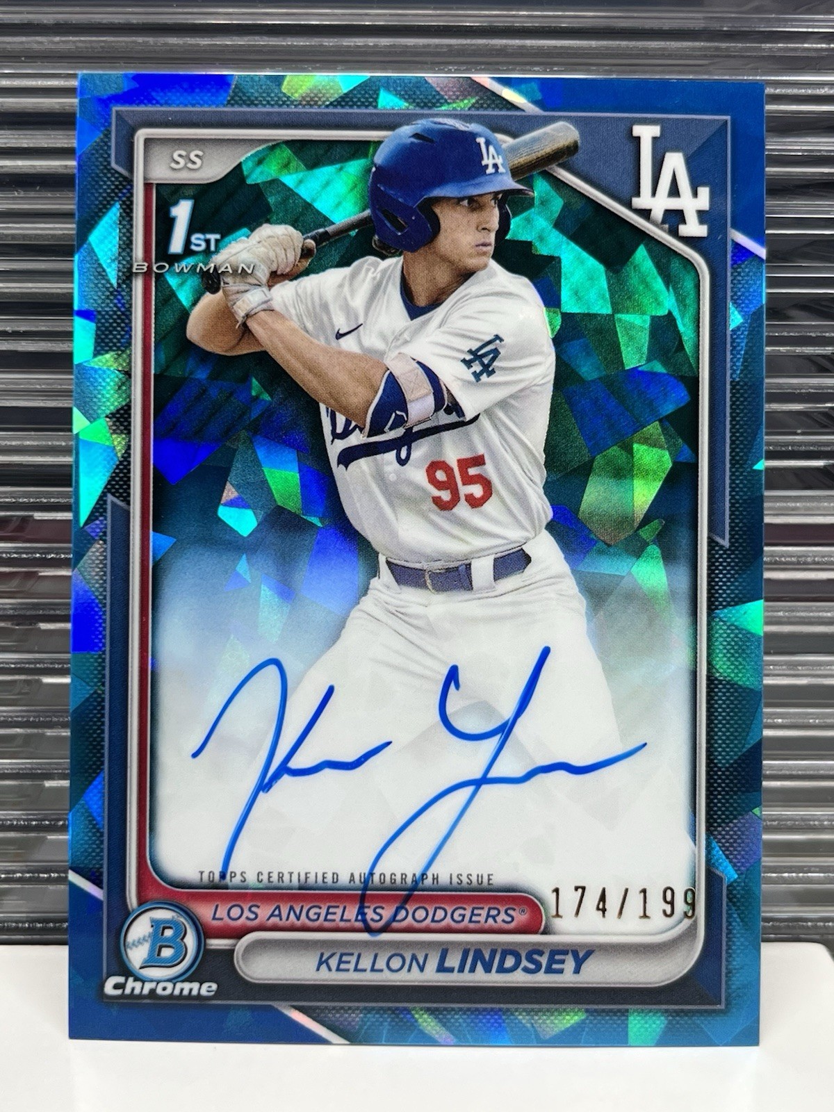 2024 Bowman Draft Sapphire #CPA-KL Kellon Lindsey 1st Bowman Chrome Auto /199