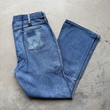 Vintage 70s 80s Wrangler 945 Bootcut Jeans Men s 40 Long Repaired Thrashed