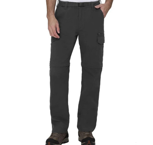 Men's BC Clothing Convertible Hiking Cargo Pant Gray XL x 34 Item#1967447 - NWT!