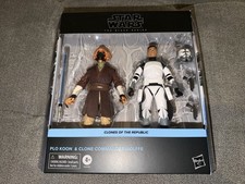 IN HAND 2026 Star Wars The Black Series Plo Koon Clone Commander Wolffe Set NEW