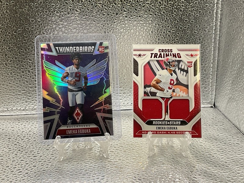 2025 Panini Phoenix - Thunderbirds Emeka Egbuka RC Prizm + R&S Patch 