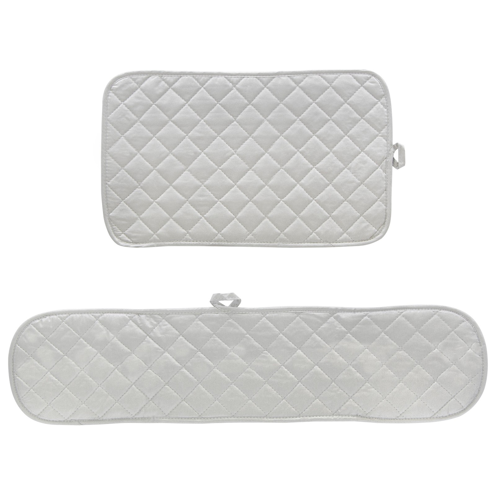 Smart Home Extra Long Dual Oven Mitt and Extra Large Hot Pad Set Silver 4090₽